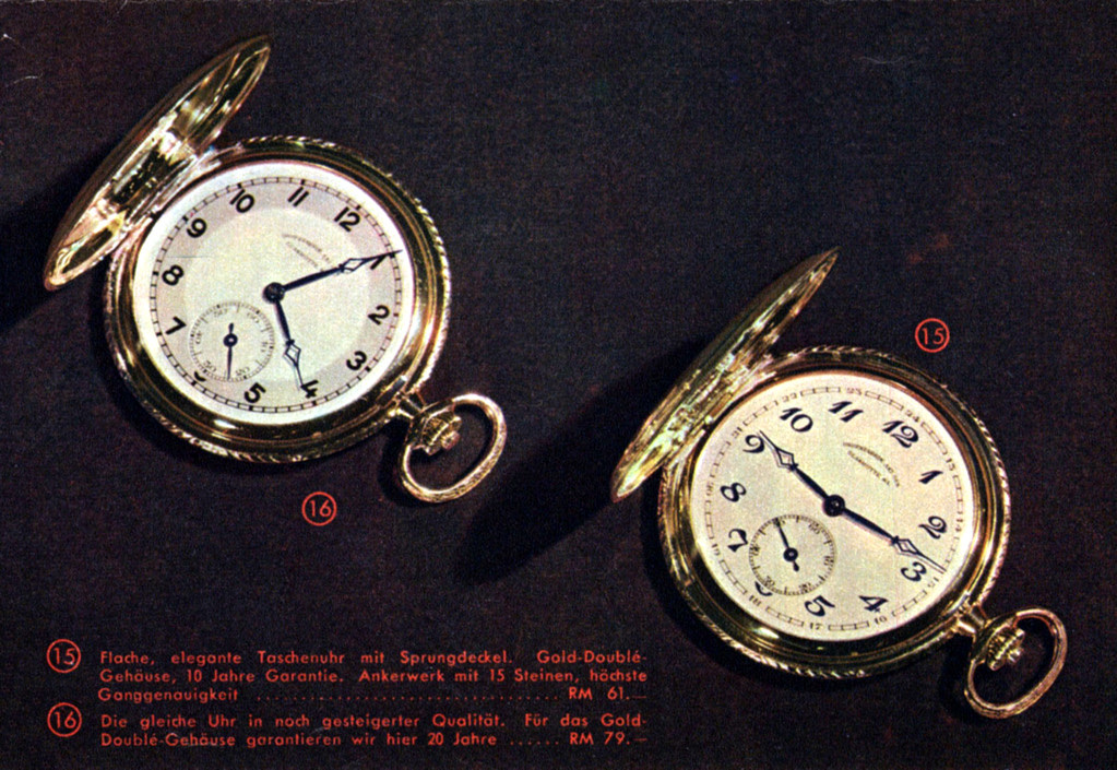 UFAG precision pocket watches — Glashütte production